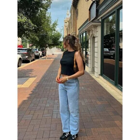 AGOLDE 90's Mid Rise Loose Fit in Wash Snapshot Size US 25 - Picture 12 of 16